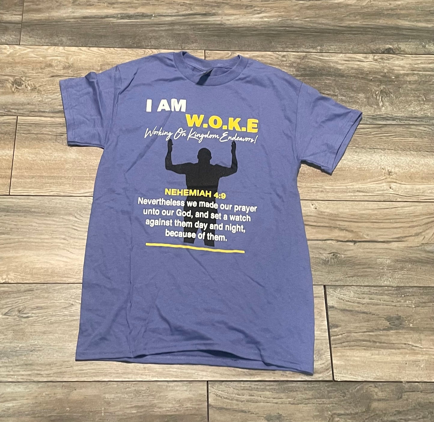 I AM WOKE short sleeve t-shirt ( Violet)