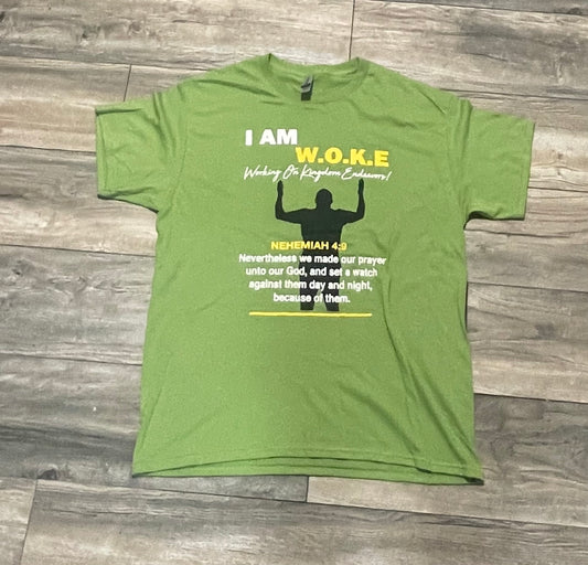 I AM WOKE short sleeve t-shirt ( Kiwi)